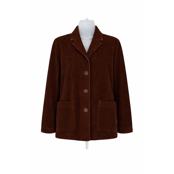 Newport News Jackets & Blazers - Newport News Chocolate  Corduroy Blazer | Cotton | Normcore Academia | Size 8